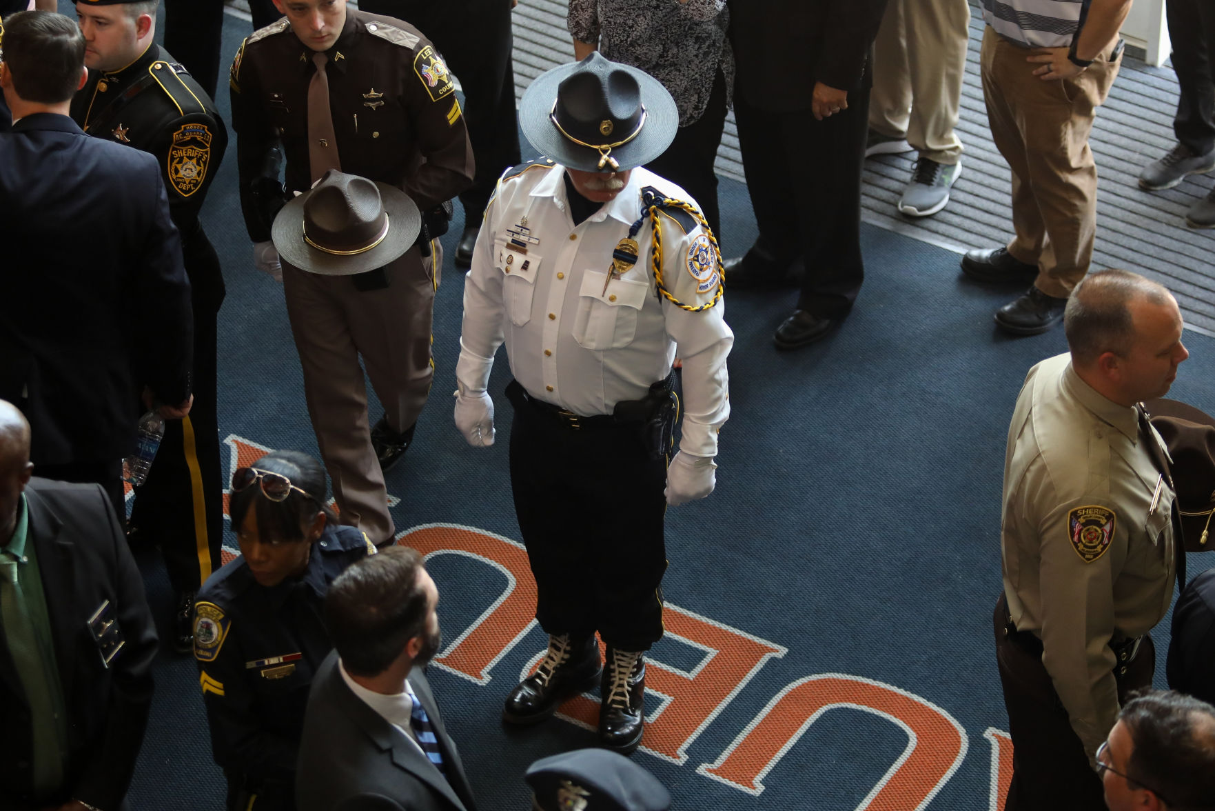 Funeral service for officer William Buechner